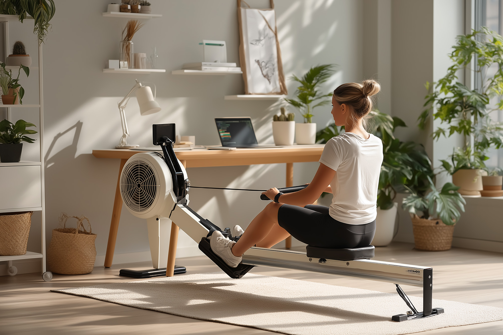 20-Minute Indoor Rowing: Back-Saving Workout for Desk-Bound Girls